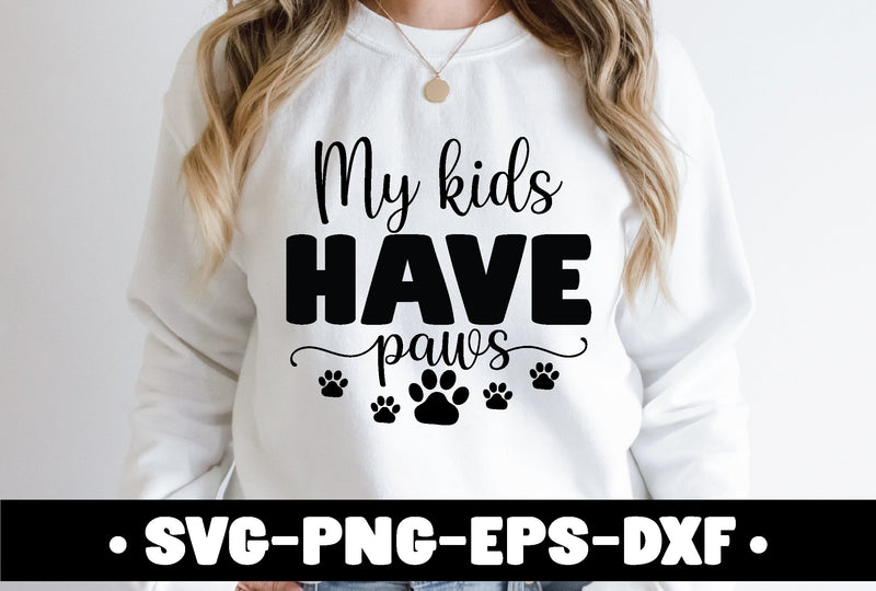 my kids have paws SVG md faruk hossain 