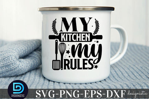 my kitchen, my rules, Kitchen Monogram SVG SVG DESIGNISTIC 