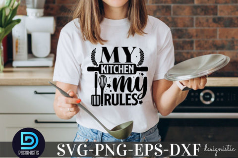 my kitchen, my rules, Kitchen Monogram SVG SVG DESIGNISTIC 