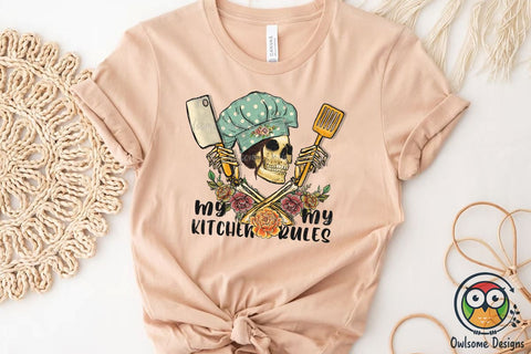 My Kitchen My Rules Sublimation PNG Designs Sublimation Owlsome.Designs 