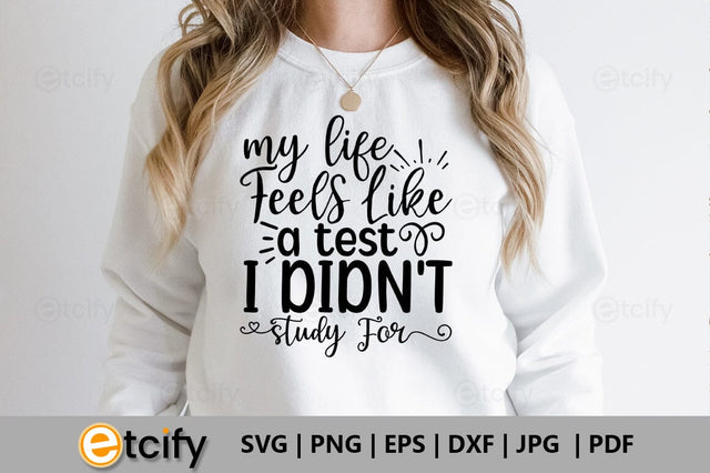 My life feels like a test i didn't study for SVG SVG etcify 