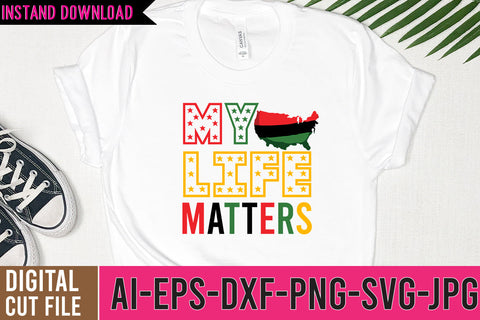 My life Matters SVG Cut File, My life Matters SVG Design SVG BlackCatsMedia 
