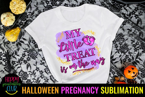 My Little Treat is On Way-Halloween Pregnancy Sublimation PN Sublimation Happy Printables Club 