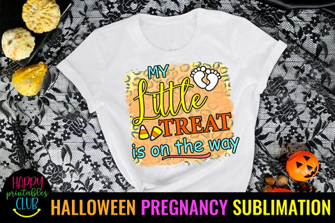 My Little Treat is On Way-Halloween Pregnancy Sublimation PN Sublimation Happy Printables Club 