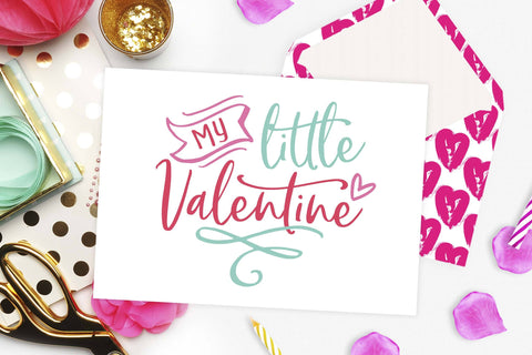 My Little Valentine cut file SVG TheBlackCatPrints 