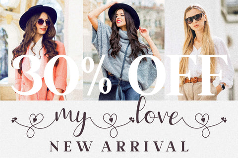 my love Font Letterena Studios 