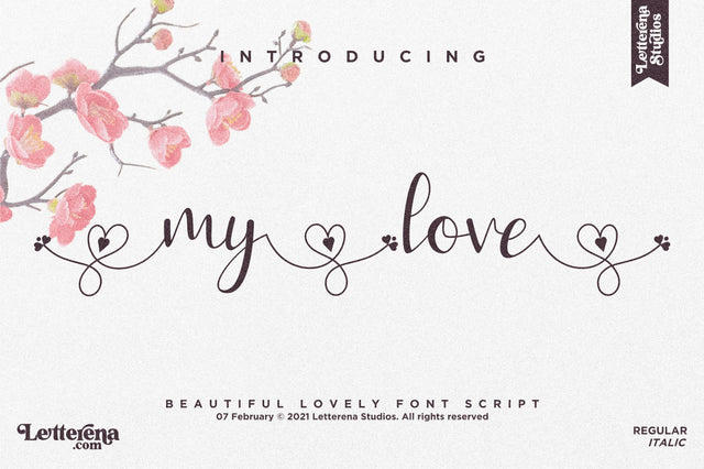 my love Font Letterena Studios 