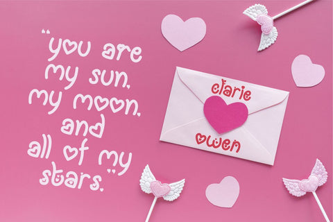 My Love Letter - Quirky Monoline Love Font Font PutraCetol Studio 