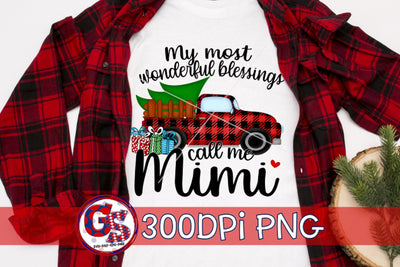 My Most Wonderful Blessings Call Me Mimi PNG For Sublimation-Christmas PNG Sublimation Greedy Stitches 