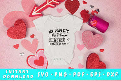My Parents Think They're In Charge SVG, Funny Baby SVG SVG HappyDesignStudio 