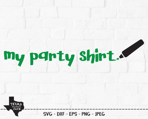 My Party Shirt | Summer SVG SVG Texas Southern Cuts 