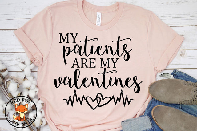 My patients are my valentines, Nurse Valentine's day doctor SVG RedFoxDesignsUS 