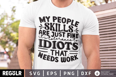 My people skills are just fine SVG SVG Regulrcrative 