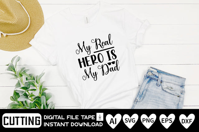 My Real Hero is My Dad SVG CraftlabSvg29 