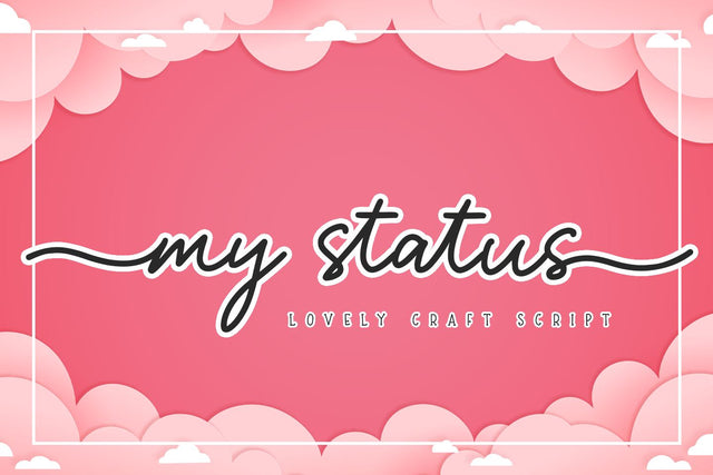 My Status Font Abo Daniel Studio 