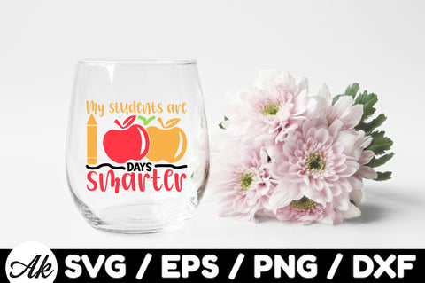 My students are 100 days smarter svg SVG akazaddesign 