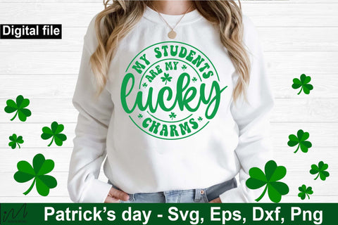 My Students Are My Lucky Charms Svg, Patrick's Day Teacher Svg, Funny Teacher staff, Teacher gift shirt, Teacher's Holiday svg, Shamrock svg SVG Isabella Machell 