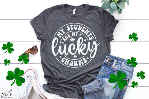 My Students Are My Lucky Charms Svg, Patrick's Day Teacher Svg, Funny Teacher staff, Teacher gift shirt, Teacher's Holiday svg, Shamrock svg SVG Isabella Machell 