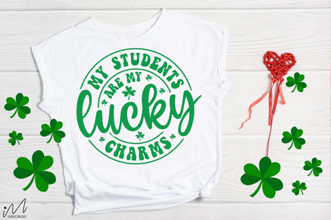 My Students Are My Lucky Charms Svg, Patrick's Day Teacher Svg, Funny Teacher staff, Teacher gift shirt, Teacher's Holiday svg, Shamrock svg SVG Isabella Machell 