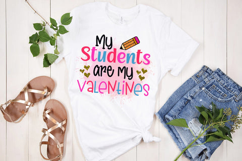My Students are My Valentine-Teacher Valentine Sublimation Sublimation Happy Printables Club 