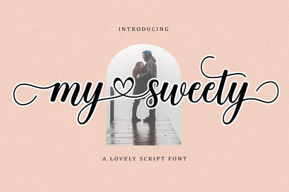 My Sweety Script Font AngelStudio 