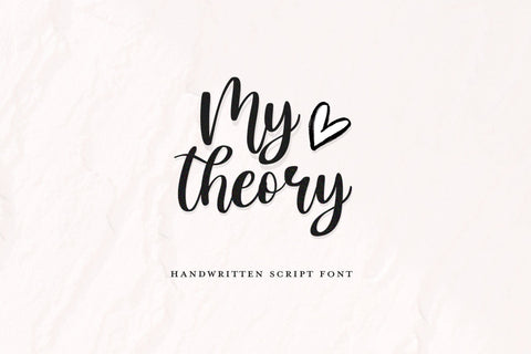 My Theory Font Font Jupiter Studio Fonts 