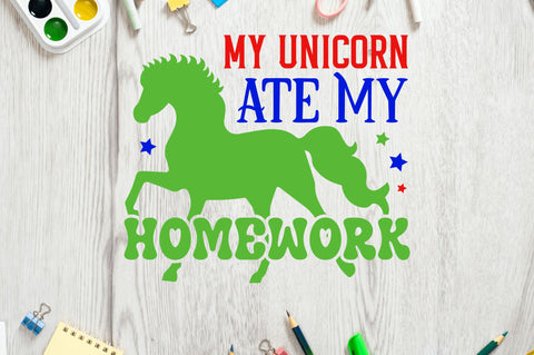 My unicorn ate my homework SVG SVG Regulrcrative 