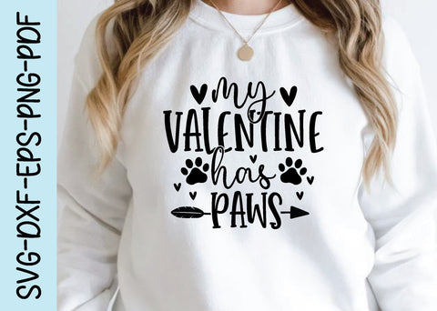 my valentine has paws svg SVG designstore 