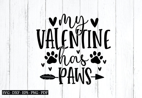 my valentine has paws svg SVG designstore 