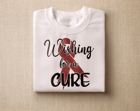 Myeloma Awareness SVG Bundle, 22 Designs, Burgundy Cancer Ribbon SVG SVG HappyDesignStudio 