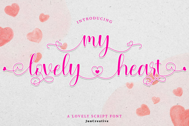 Mylovely Heart Font Jun Creative 