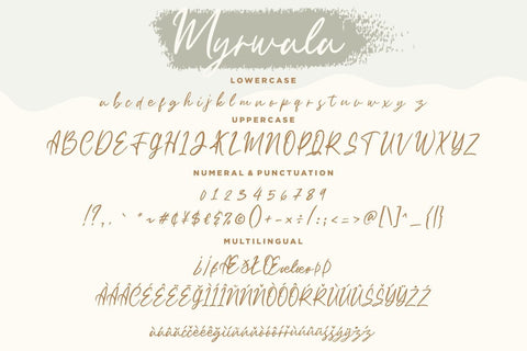Myrwala Signature Script Font Creatype Studio 