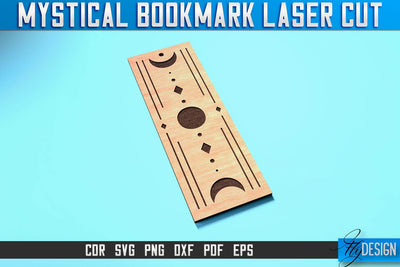 Mystical Bookmark Laser Cut SVG | Mystical Design | CNC Files SVG Fly Design 