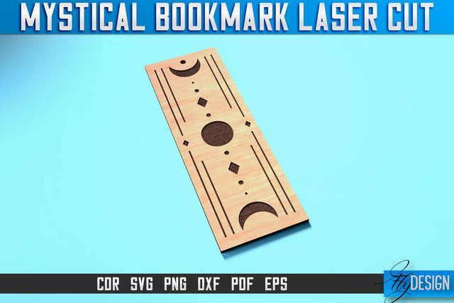 Mystical Bookmark Laser Cut SVG | Mystical Design | CNC Files SVG Fly Design 
