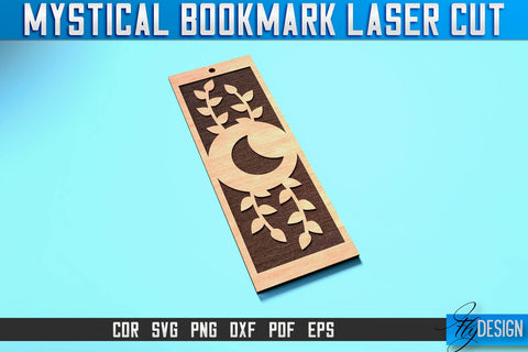 Mystical Bookmark Laser Cut SVG | Mystical Design | CNC Files SVG Fly Design 
