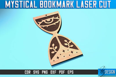 Mystical Bookmark Laser Cut SVG | Mystical Design | CNC Files SVG Fly Design 