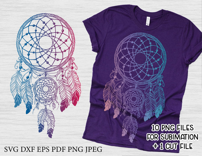 Mystical Dream Catcher Sublimation | Boho Dream Catcher SVG Sublimation MagicArtLab 