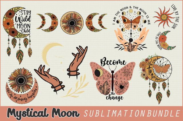 Mystical Moon Sublimation SVG Creativeart88 