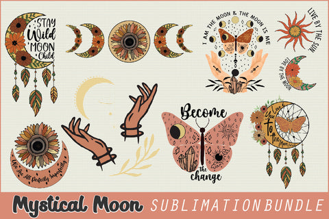 Mystical Moon Sublimation SVG Creativeart88 