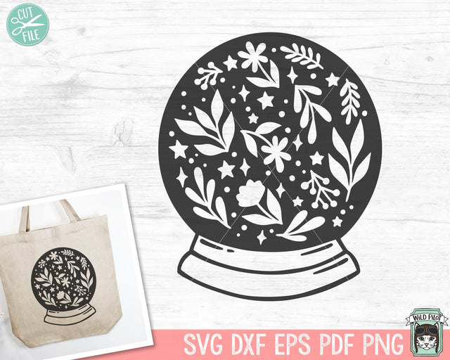 Mystical SVG, Crystal Ball SVG, Fortune Teller SVG, Leaves svg, Psychic svg, Witchy svg, Crystal Ball png, Futuristic svg, Fortune Teller SVG Wild Pilot 