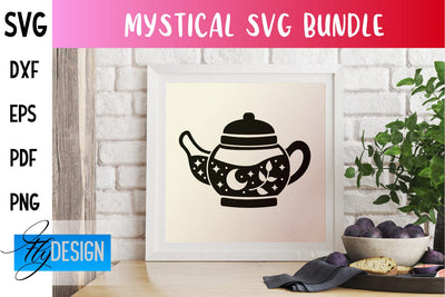 Mystical SVG Design | Witch Symbols SVG SVG Fly Design 