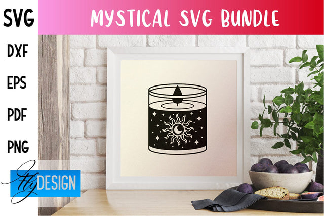 Mystical SVG Design | Witch Symbols SVG SVG Fly Design 