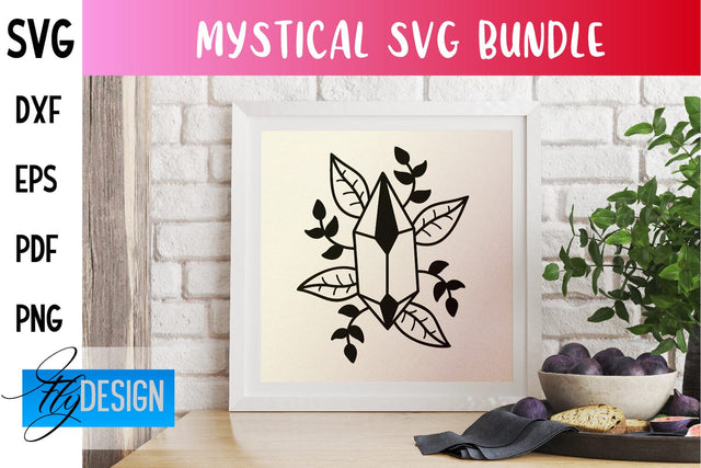 Mystical SVG Design | Witch Symbols SVG SVG Fly Design 