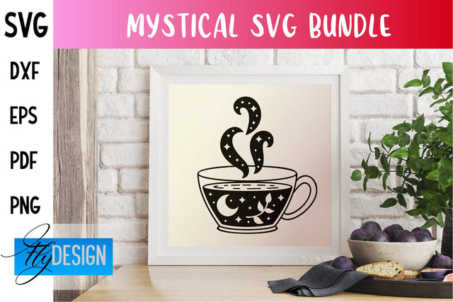 Mystical SVG Design | Witch Symbols SVG SVG Fly Design 