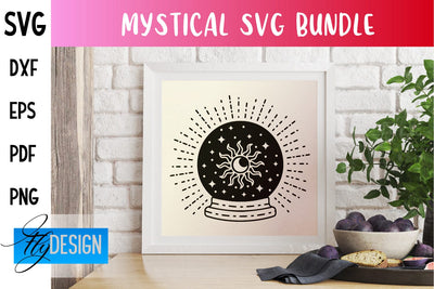 Mystical SVG Design | Witch Symbols SVG SVG Fly Design 