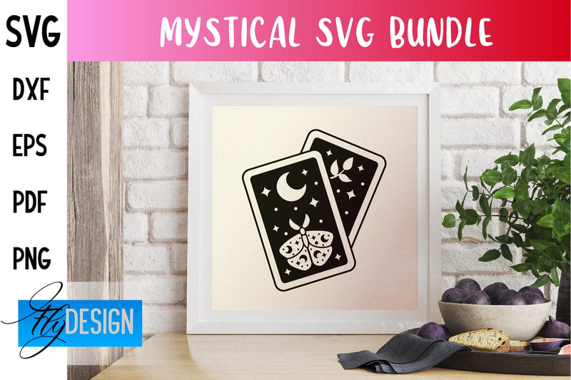 Mystical SVG Design | Witch Symbols SVG SVG Fly Design 