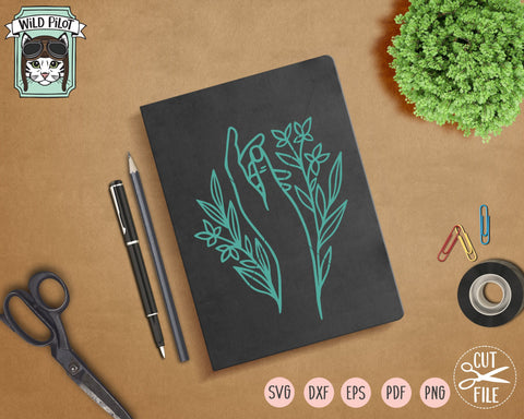 Mystical SVG file Bundle, Floral Moon svg, Moon Phases svg, Moon cut file, Crystal Ball SVG, Witchy svg files, Just a Phase SVG, Moon Child SVG, Hands SVG SVG Wild Pilot 