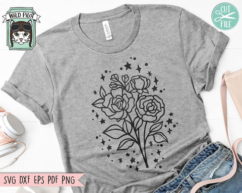 Mystical SVG file Bundle, Floral Moon svg, Moon Phases svg, Moon cut file, Witchy svg files, Mushroom svg files, Celestial SVG, Outer Space SVG, Crystals SVG SVG Wild Pilot 