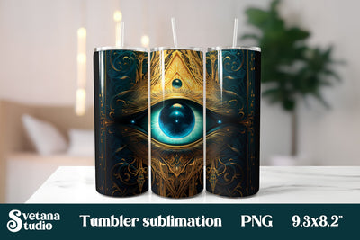 Mystical tumbler wrap | Tarot cards tumbler sublimation Sublimation Svetana Studio 