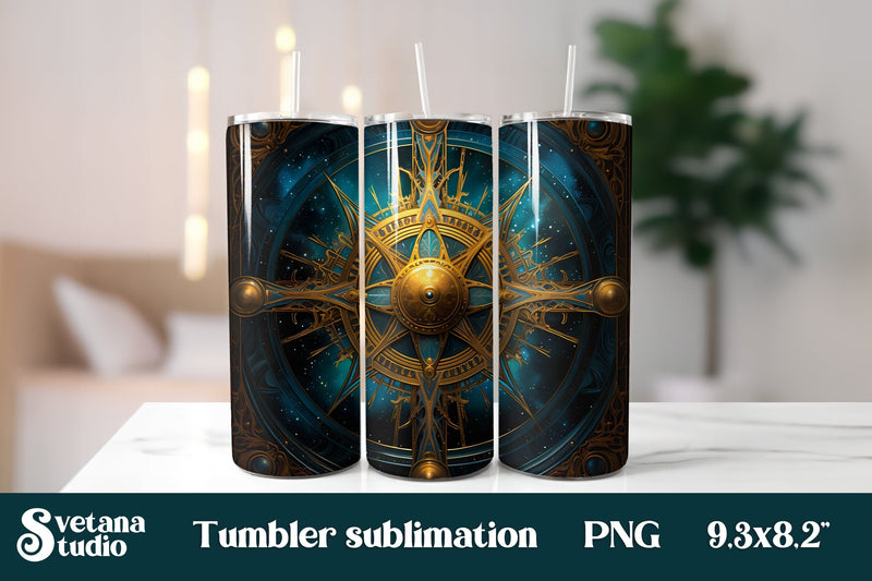 Mystical tumbler wrap | Tarot cards tumbler wrap Sublimation Svetana Studio 